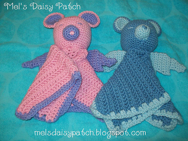 Angel Bear Snuggle/Security Blanket