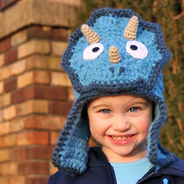 Triceratops Bomber Hat