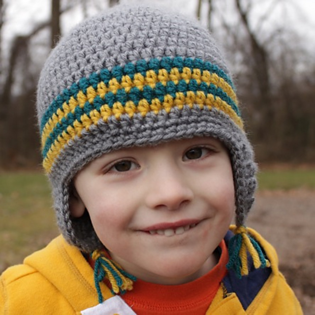 Crochet toddler hat with ear flaps online