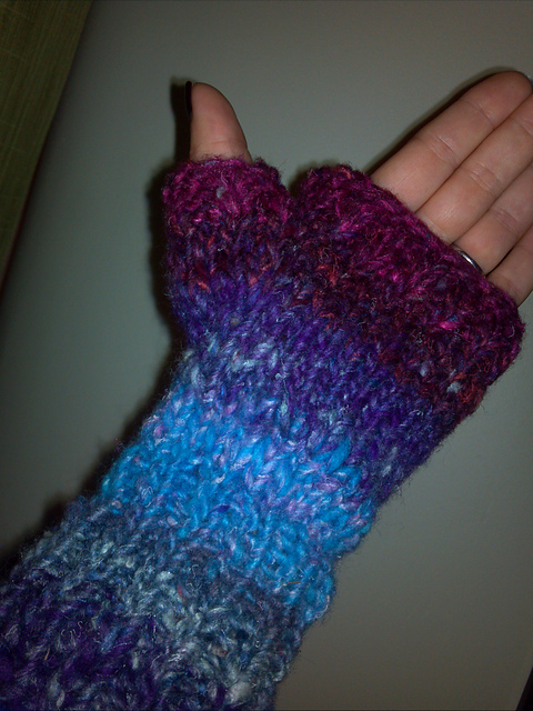 Quick Fingerless Mitts