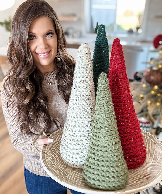 Ravelry: Rustic Holiday Trees pattern by MJ's Off The Hook Designs