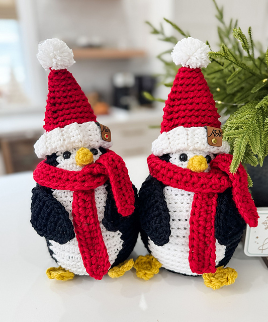 Merry & Bright Santa Penguin