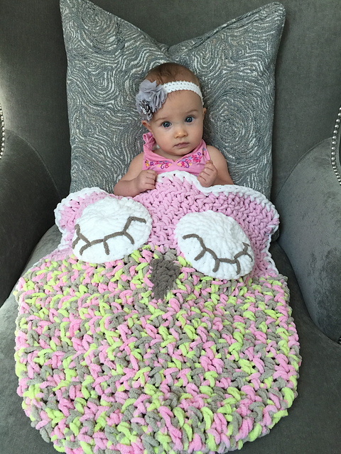 Sleepy Owl Car Seat Cozy