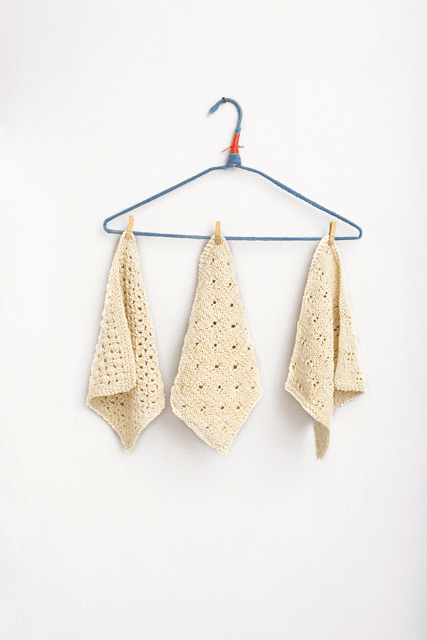 Trio of Lacy Washcloths