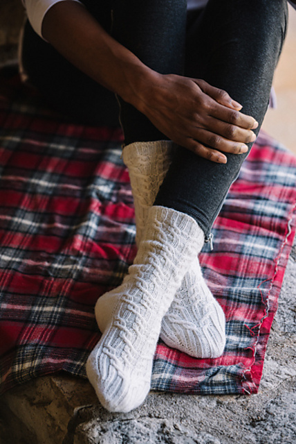 Cecily Cable Socks