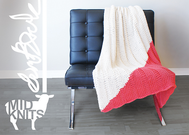 Triangle Color Blocked Throw Blanket (2015001)
