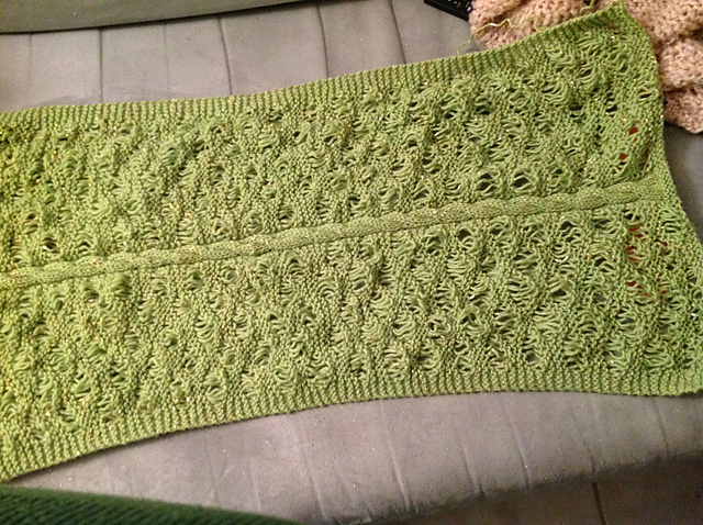 Lace and Cables Shawl