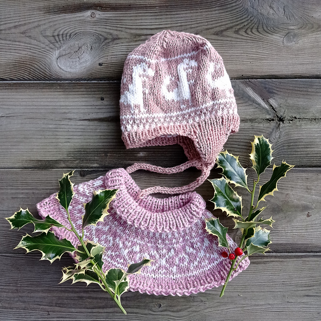 Dino Beanie and Neck Warmer