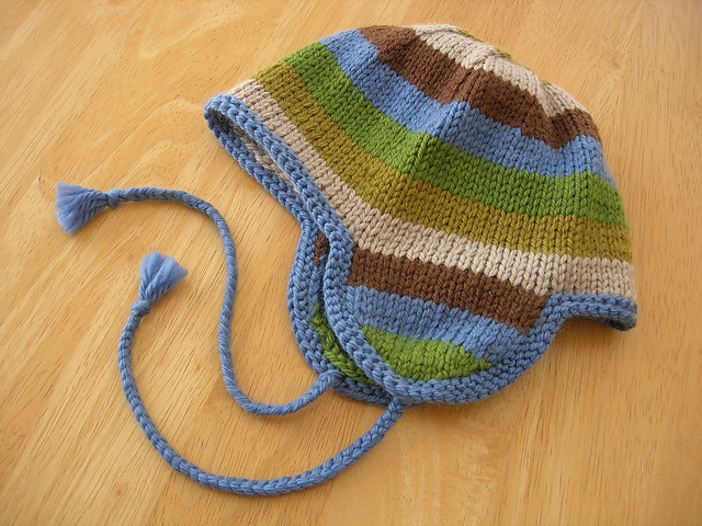 Striped Hat & Scarf Set