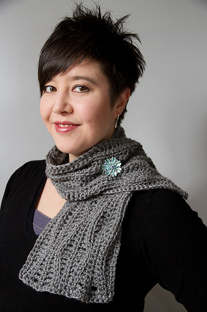 Waves of Gray Neckwarmer / Scarflette