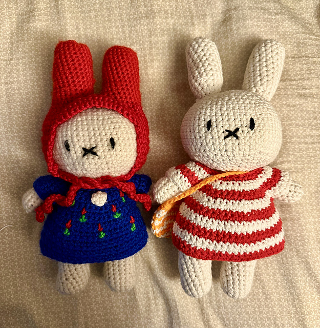 miffy dress crochet pattern Ravelry: Miffy With Clothes pattern by Vivian Weng