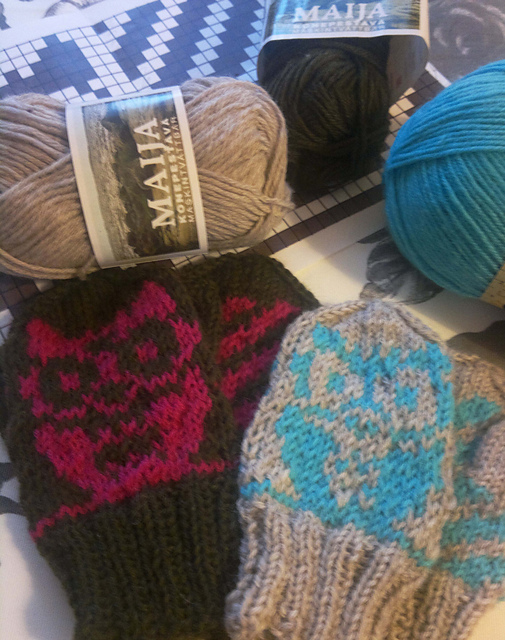 Aarne the Owl - mittens
