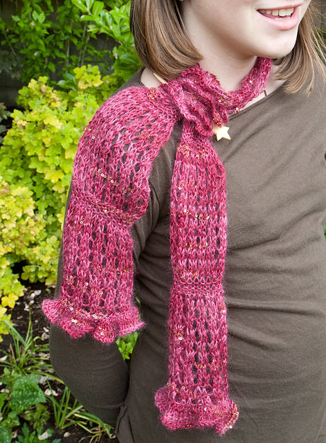 Lace Flower Scarf
