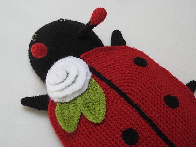 Hot Water Bottle Cover Ladybug Animal