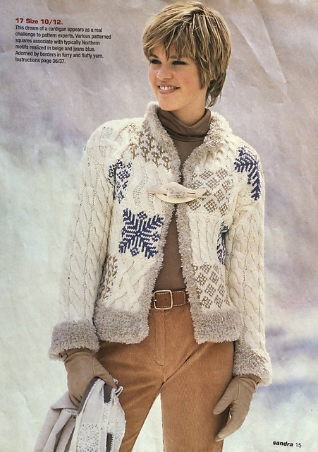 # 17 Cardigan in Patterned Squares