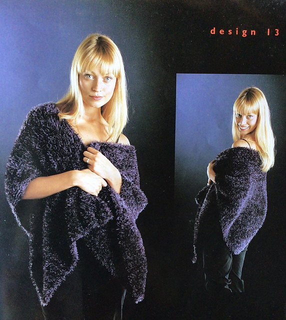 # 13 Knitted Stocking Stitch Wrap