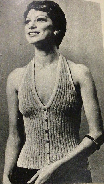 Chic-in a halter neck