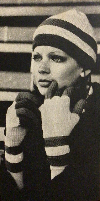 Fine for the football in gloves and beanie