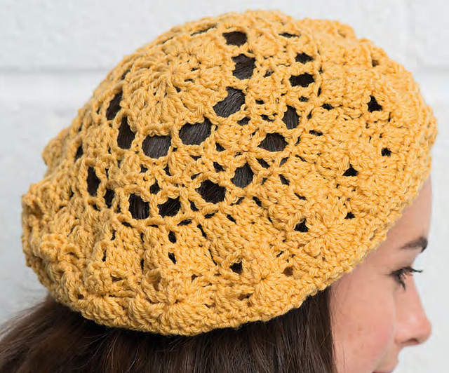 Sunshine Lace Beret