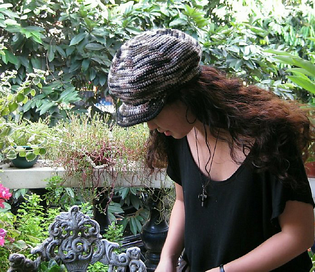Camo Newsboy Cap