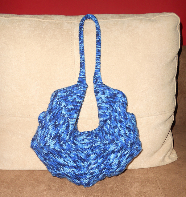 blue degrade purse