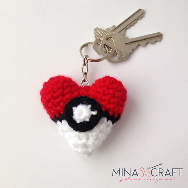 Pokeheart Keychain