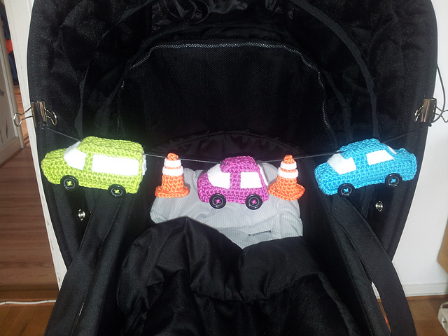 Mobile for baby carriage