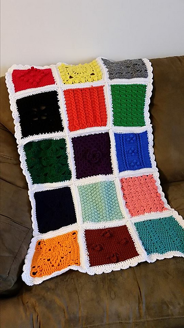 Sampler Afghan to Crochet