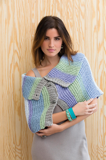 Bars and Stripes: Buttoned Wrap