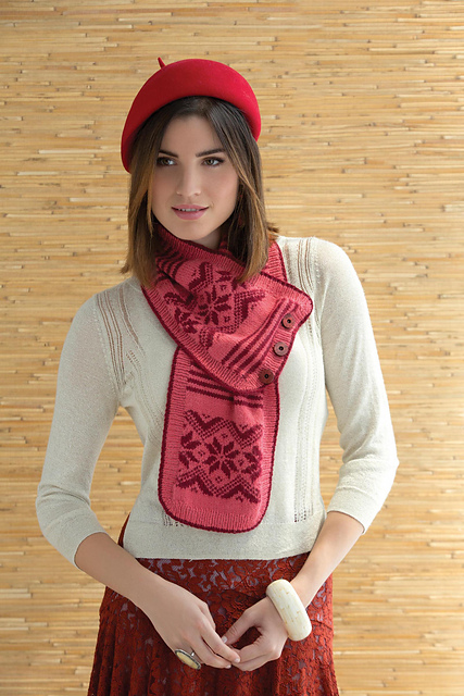 Nordic Star: Asymmetrical Scarf