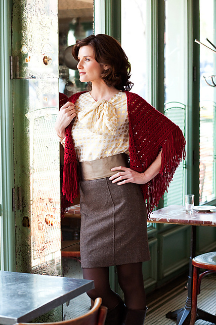Elegant Fringed Shawl