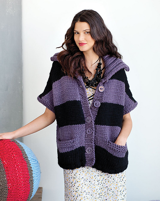STRIPED CARDI