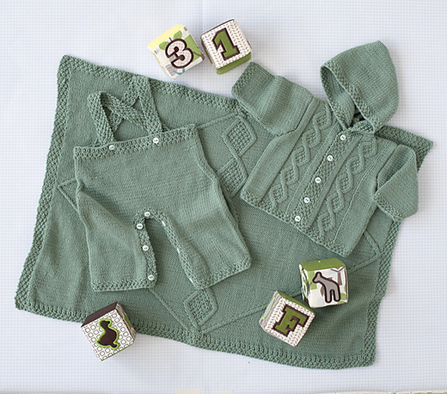 #31 Cabled Baby Cardi