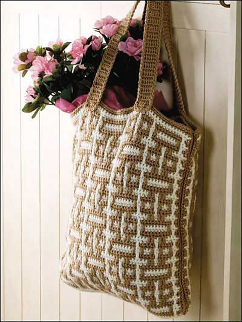 Mosaic Crochet Tote