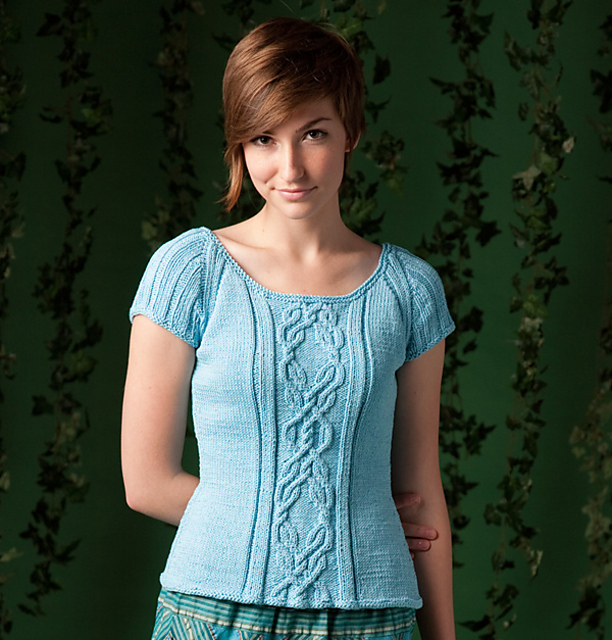 Cable and Rib Tee