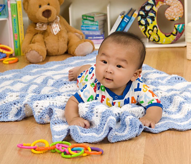 Ripple Waves Baby Blanket