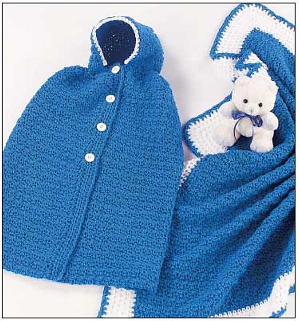 Blue Cape & Blanket: Cape