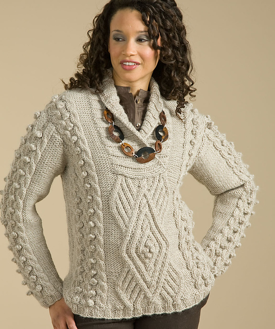Dramatic Cable Pullover