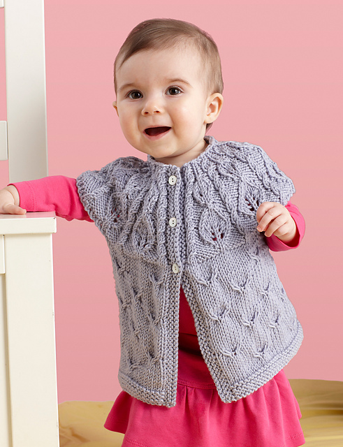 Leaf Yoke Cardigan #L10674