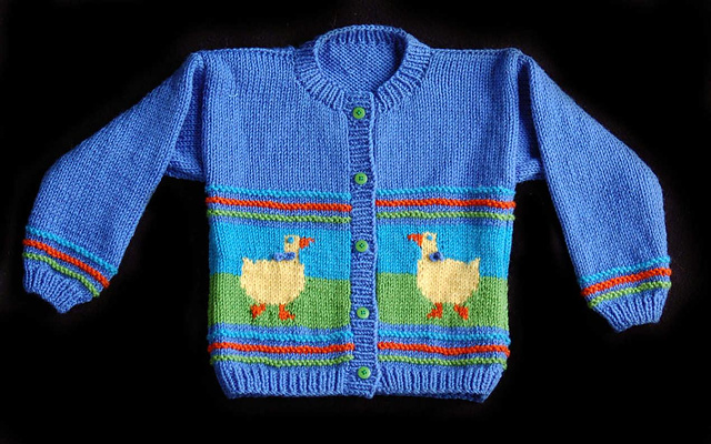 Children's Duck Cardigan