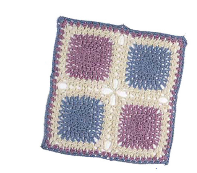 Dainty Dishcloths: Lavender & Blue Dishcloth