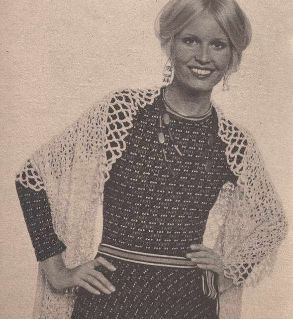 Crocheted Shawl A-851