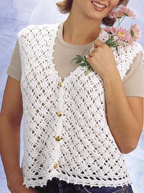 Diamond Lace Vest