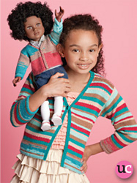#08 Girl's Striped Cardigan