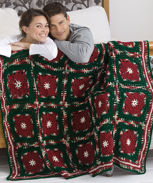 Poinsettia Throw