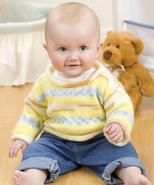 Ravelry PrettynPink Baby Pullover/Simple Baby Pullover pattern by