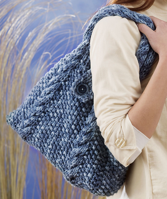 Cable & Seed Stitch Bag
