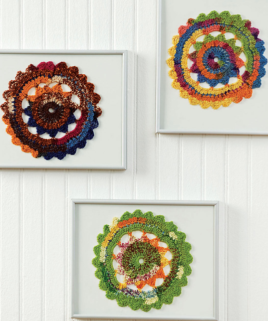 Colorful Crochet Doilies