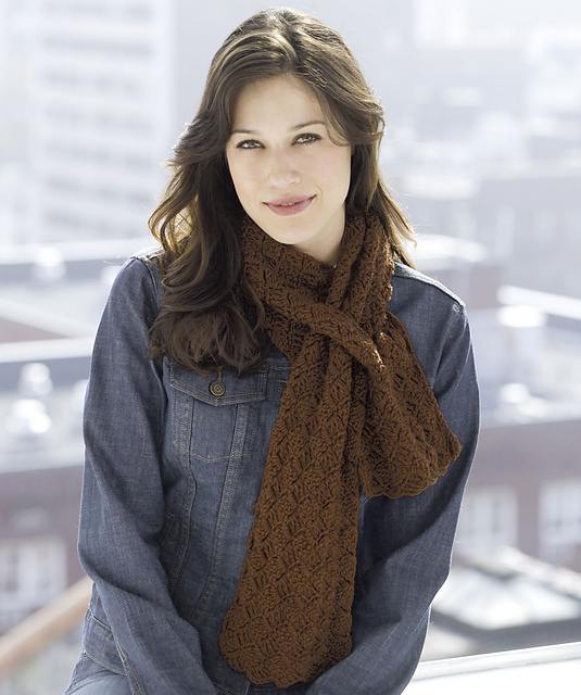 Soft Check Stitch Scarf