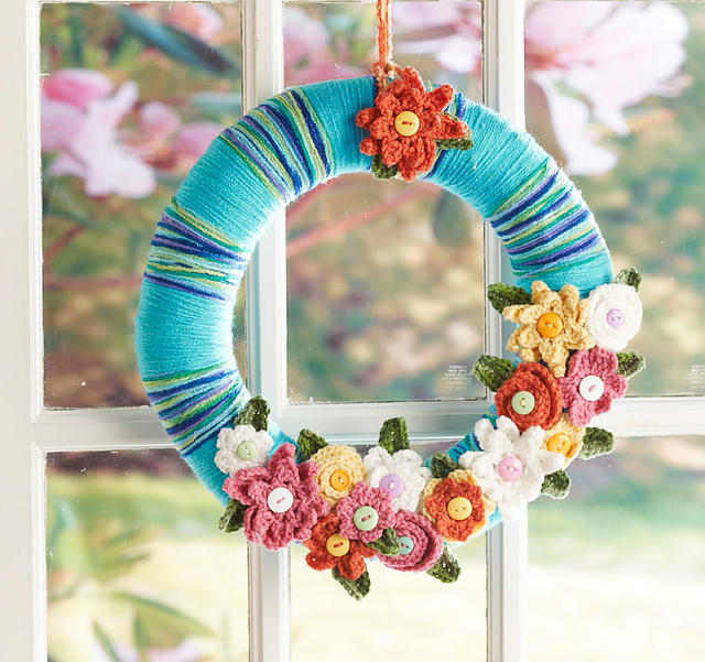 April Flowers Wreath